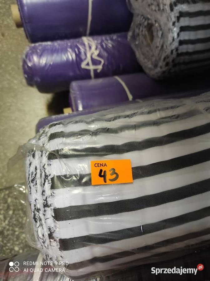 Tkaniny ubraniowe bluzkowe odzieżowe Poraj sprzedam