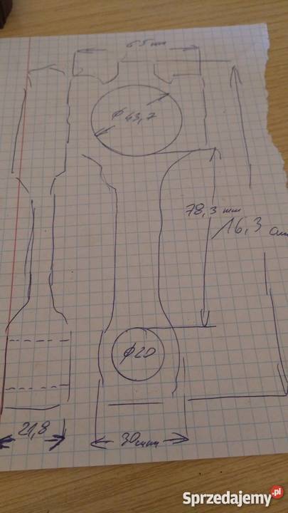 Korbowody FiatSeat 850 Lębork sprzedam