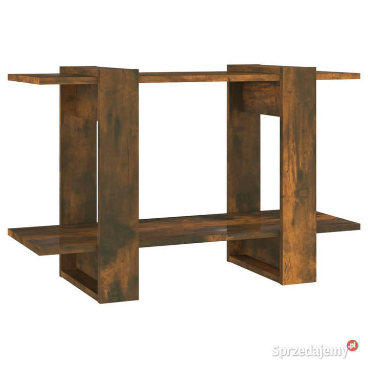 Regał na książkiprzegroda opalany dąb 80x30x51