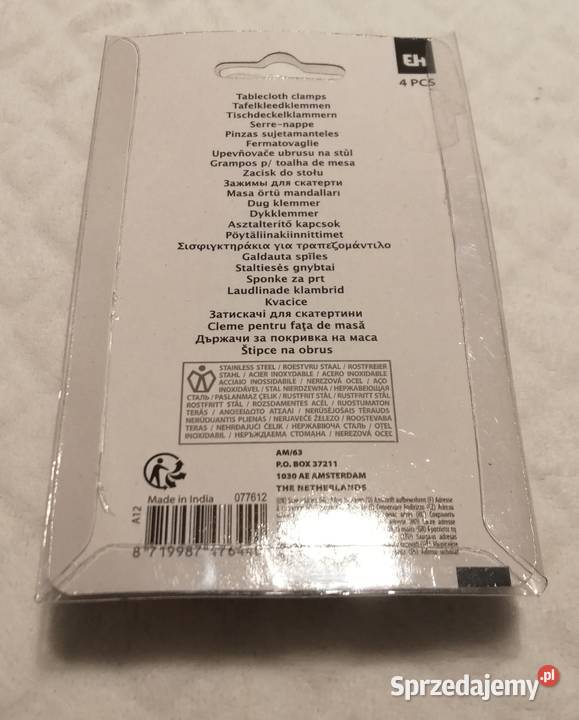 Klipsy zaciski uchwyty klamry do obrusu stołu Pozostałe śląskie Czeladź