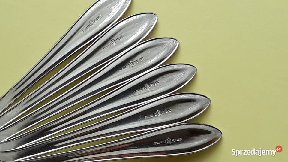Widelczyki deserowe Polwid sztućce PRL Dąbrowa Górnicza