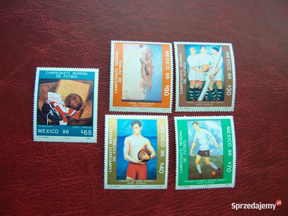 Meksyk 1986 MNH Mi 198589 Sport Piłka nożna MŚ Tychy