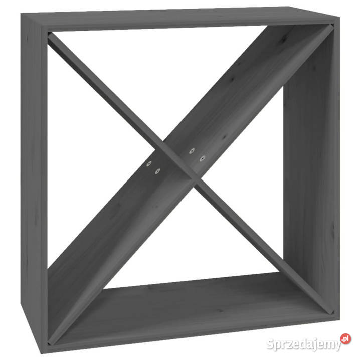 Szafka na wino szara 62x25x62 lite drewno Warszawa
