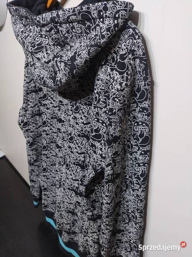Męska bluza XL kapturem zapinana czarny Kraków