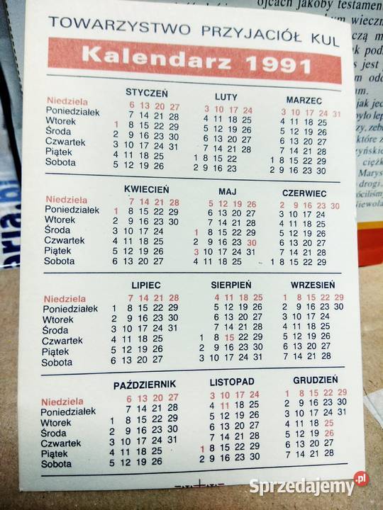 Kalendarz okolicznościowy katolickiego