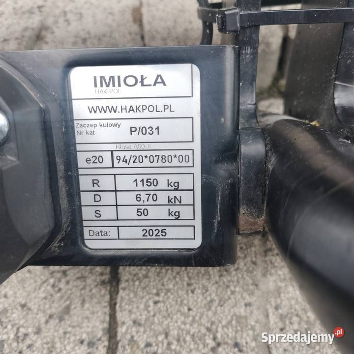 hak holowniczy moduł Rok produkcji 2025 świętokrzyskie Pacanów