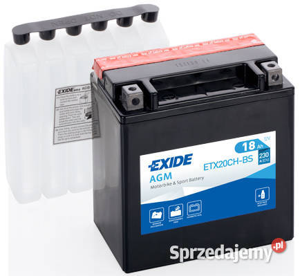 Akumulator Exide ETX20CHBS 12V 18Ah 230A L AGM Jelcz-Laskowice
