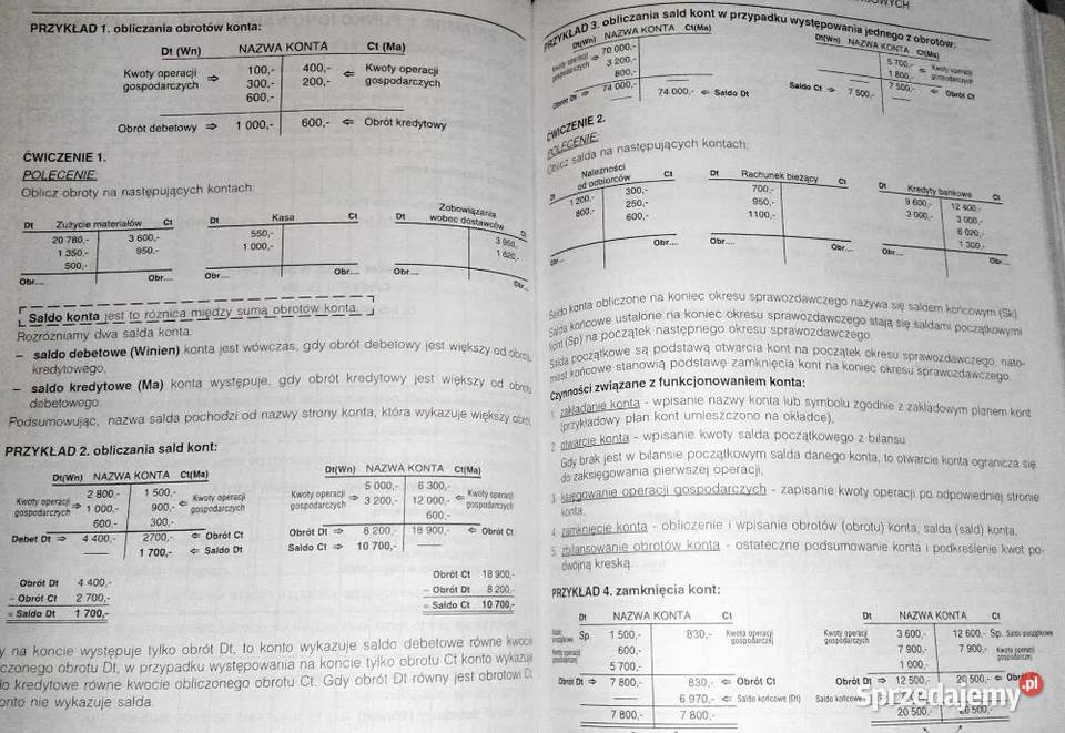 Zasady rachunkowości Cz 1 Skrypt do nauki miękka Chełm