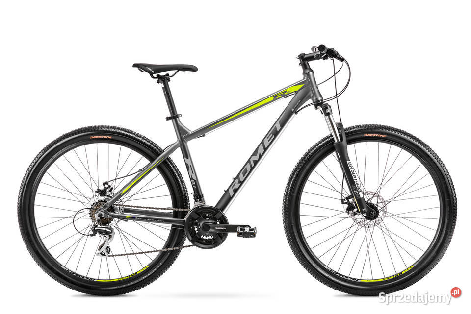 Nowy rower mtb Romet 9.1 koła 29 cali rama  cali szaro-zielono-srebrny