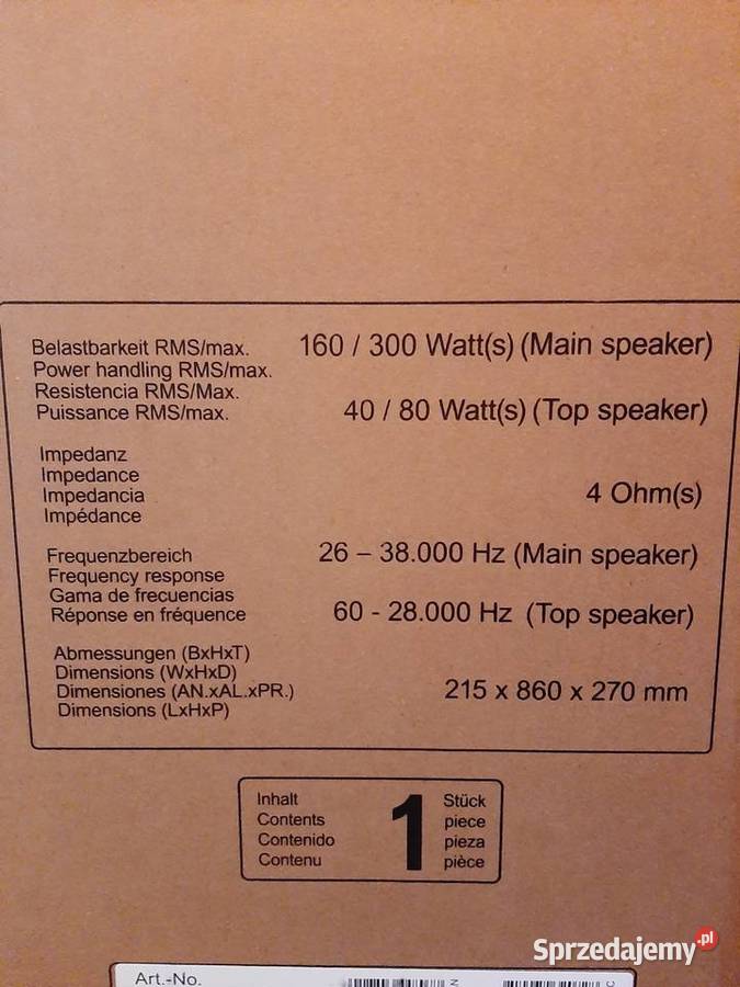 Kolumny magnat monitor s80 atm nowe orzechowe