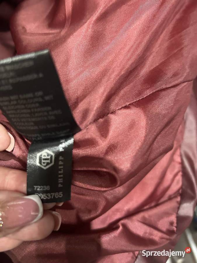 Kurtka męska Philipp Plein L bordowa Nowa Rozmiar L mazowieckie Radom