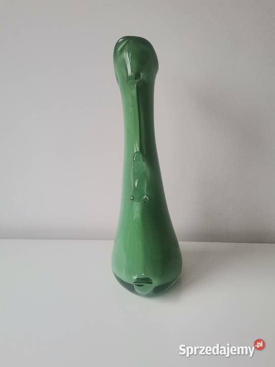 Stary zielony wazon Płetwa Rekina huta Tarnowiec Katowice