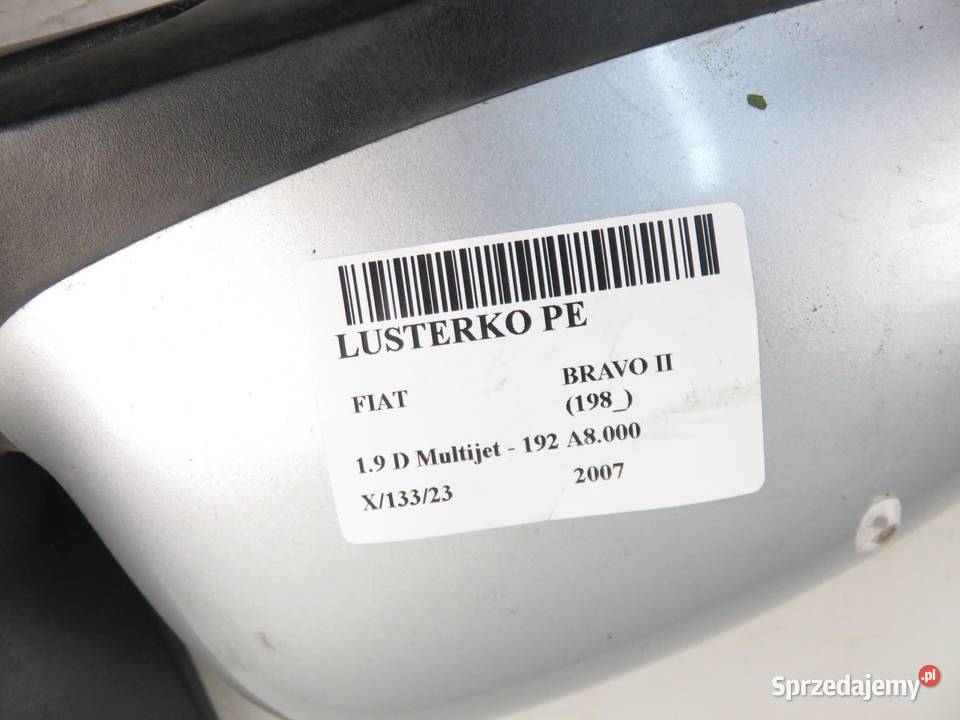 LUSTERKO PRAWE FIAT BRAVO II 01704737500 7 PIN