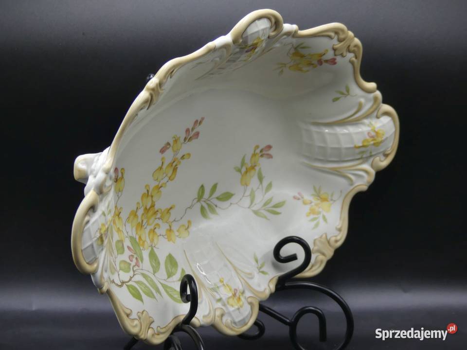 Okazała patera na nóżkach Żary Sorau 1925 39 Porcelana i szkło Poznań