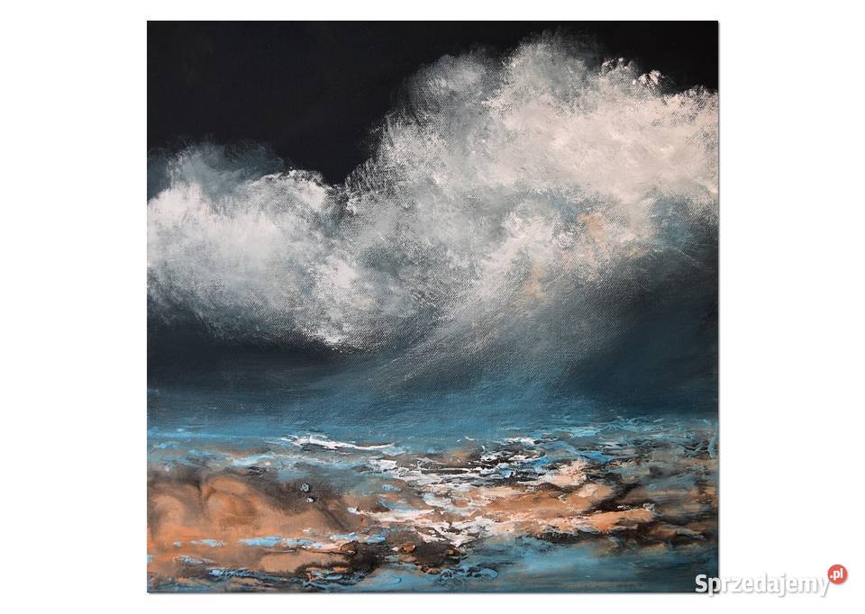 Burzowe niebo nowoczesny pejzaz morski obraz Malbork