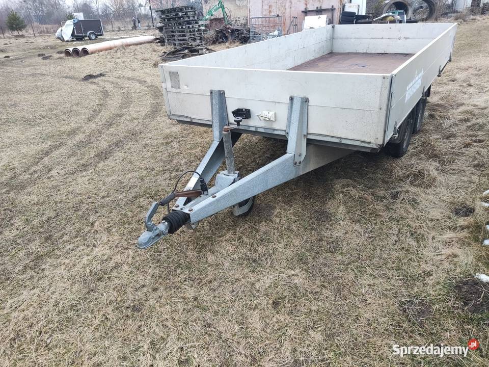 Przyczepa platforma burtowa dwuosiowa 2000 dmc Sędziszów Małopolski