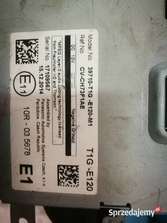 LCD wyświetlacz ekran Honda CRV IV T1GE120 1215 Biłgoraj