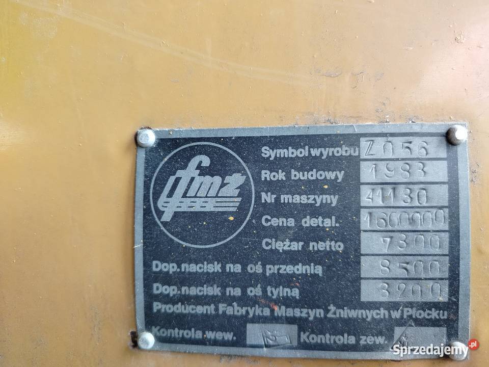 Kombajn zbożowy Bizon ZO56 Bizon opolskie Głubczyce