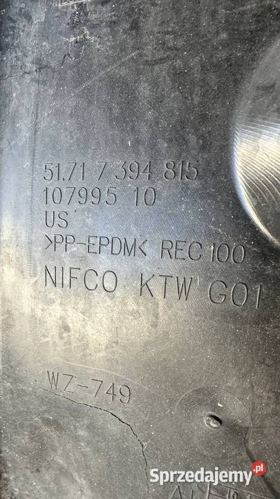 BMW G01 X3 G02 X4 NADKOLE LEWY PRZÓD CZĘŚĆ Nadkola lubuskie Gorzów Wielkopolski