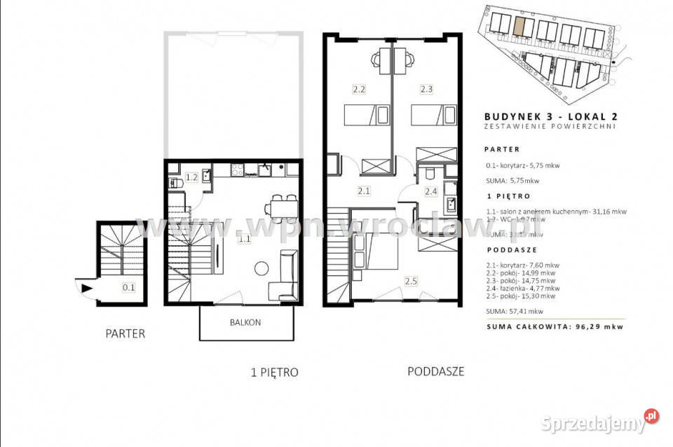 Mieszkanie Wrocław 9629m2 4 pokojowe