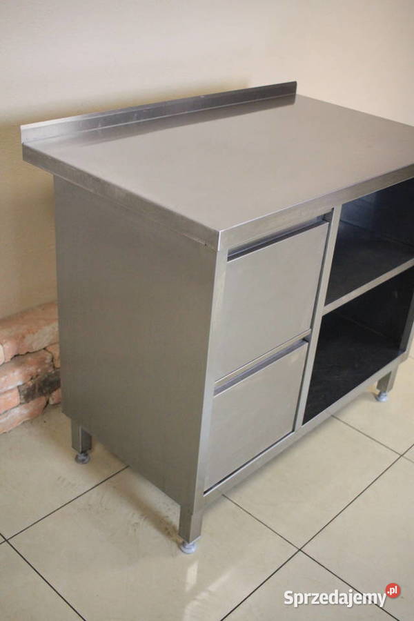 Stół gastronomiczny 100x60 z półkamiszufladami Biznes i Przemysł śląskie Pszczyna