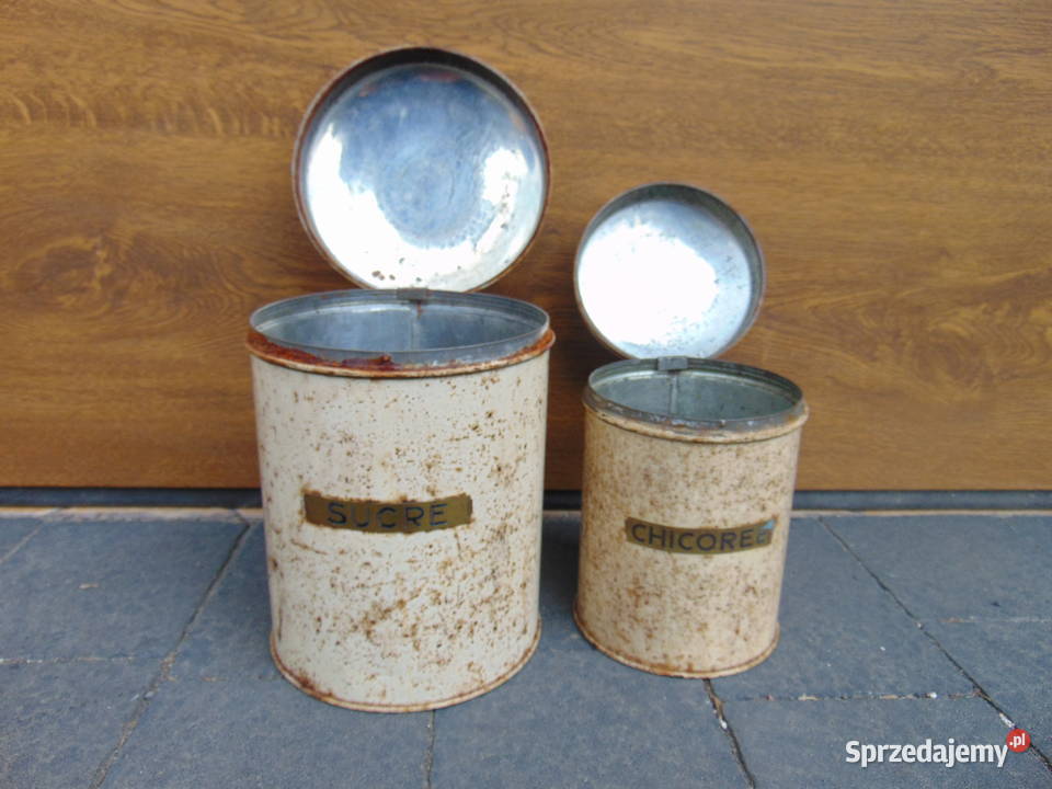 STARA PUSZKA METALOWA CUKIER CHICORE OPAKOWANIE Korfantów