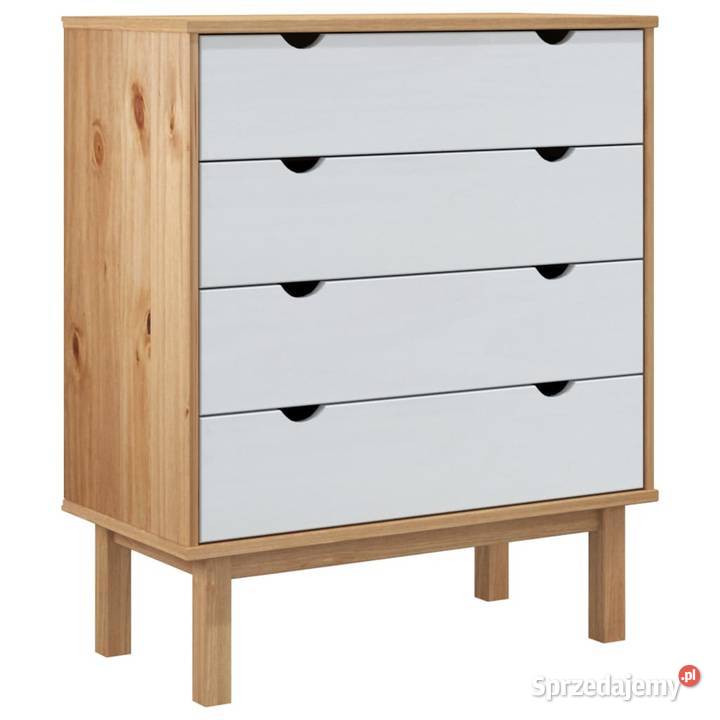 vidaXL Komoda OTTA brązowobiała 765x395x90 mazowieckie sprzedam