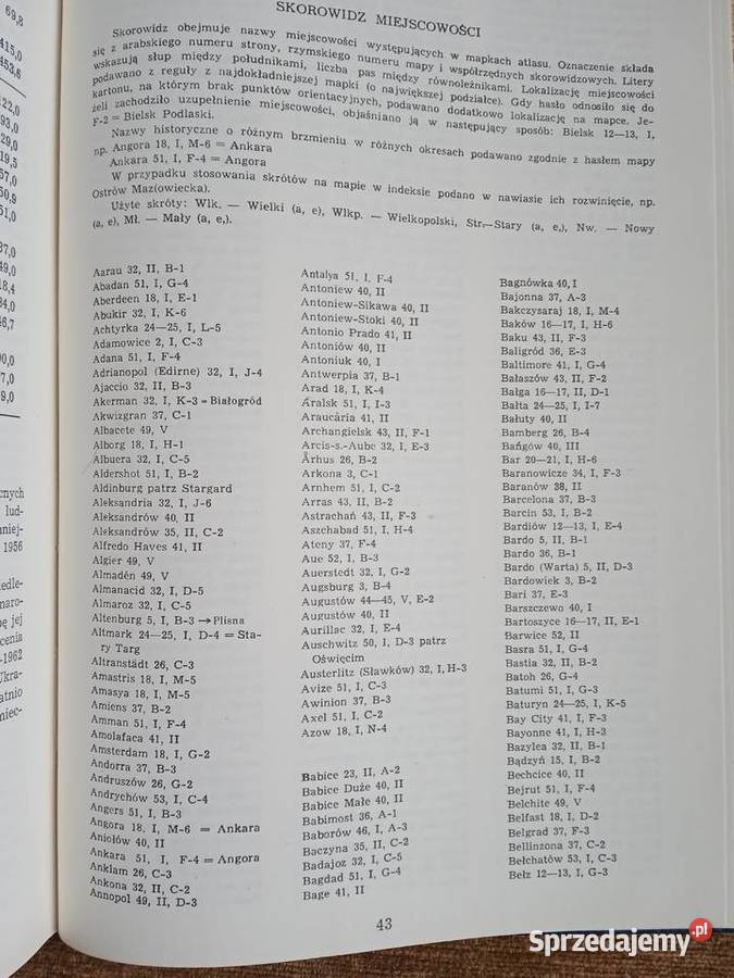 Atlas historyczny Polski zachodniopomorskie Mielno sprzedam