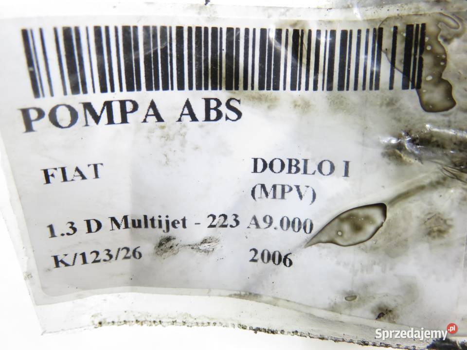 POMPA ABS FIAT DOBLO I MPV 10097016023 51773386
