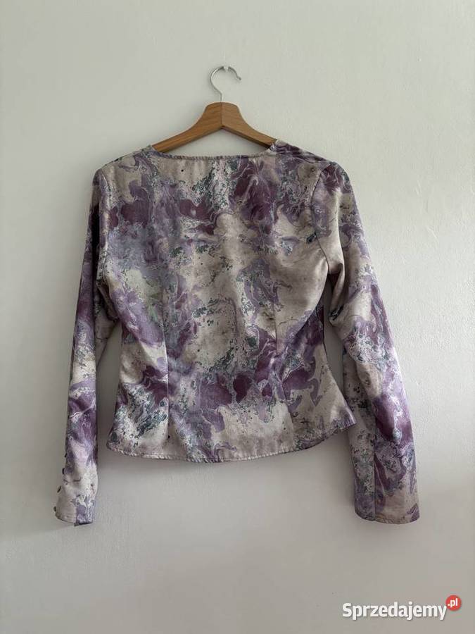 bluzka elegancka marmurkowa satynowa zara xs Inny wzór Warszawa