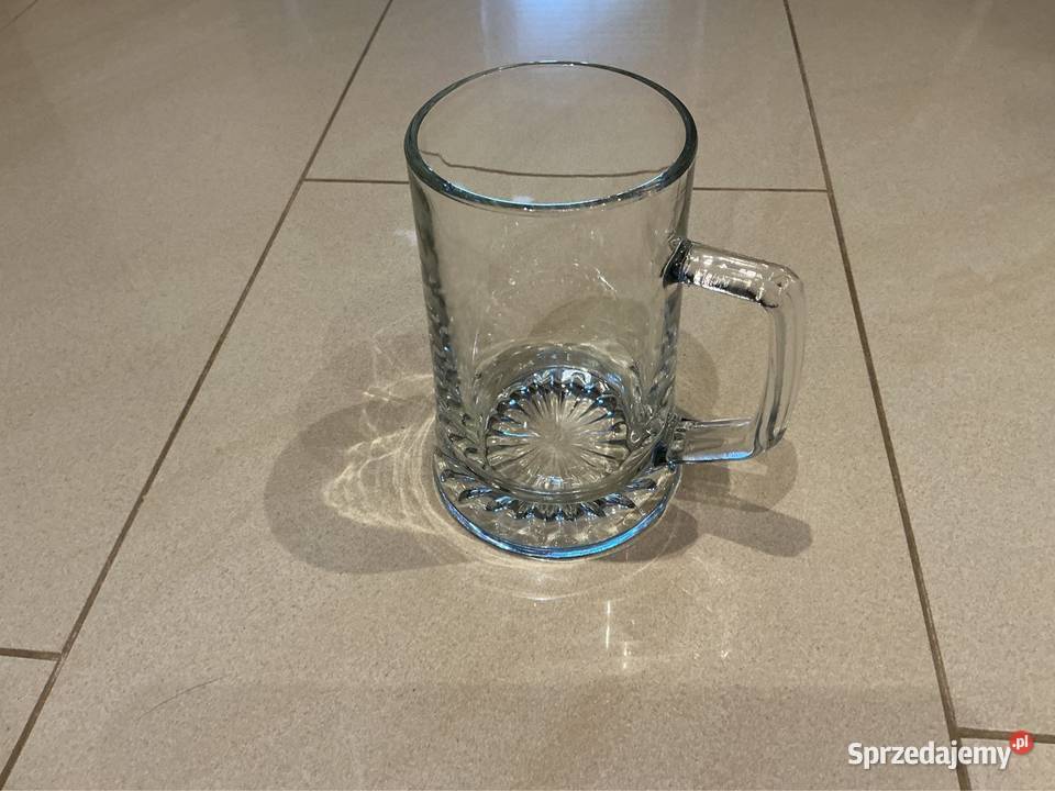 Kufel Szklany do Piwa poj 05 l przezroczysty Nowa Sól