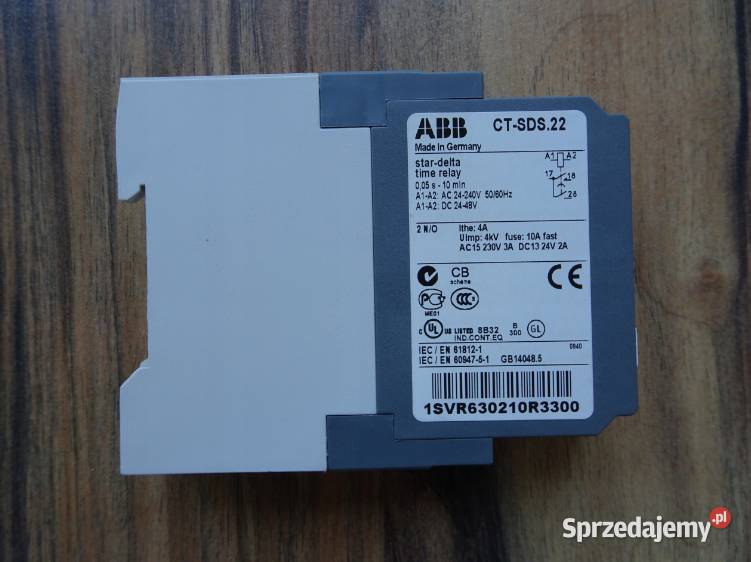 PRZEKAŹNIK CZASOWY ABB CTSDS22 zakres 005s10 m Produkcja Nowosiedlice
