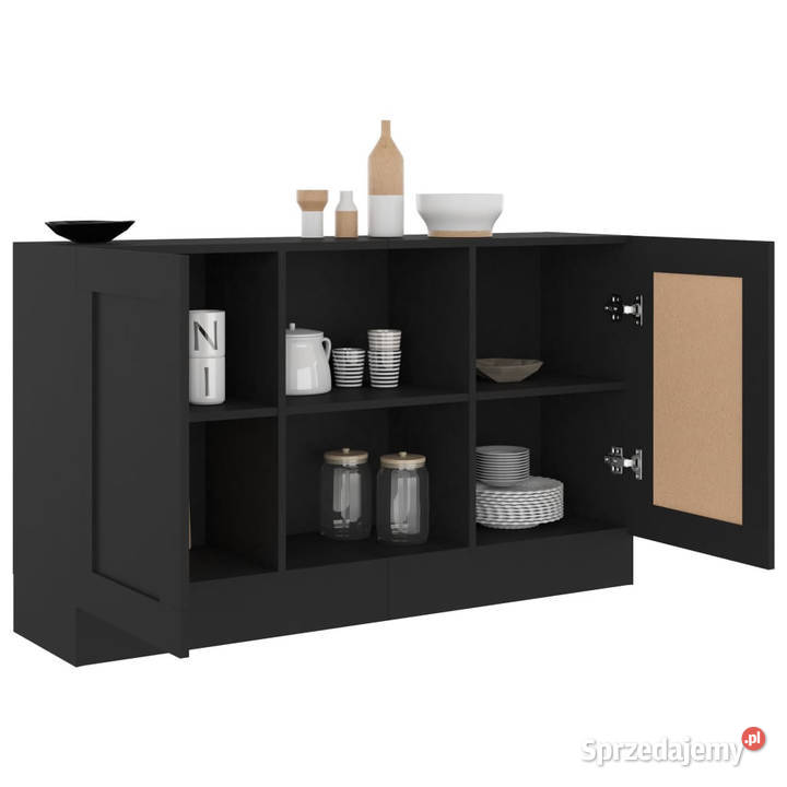 Szafka czarna 120x305x70 materiał drewnopochodny mazowieckie Warszawa sprzedam
