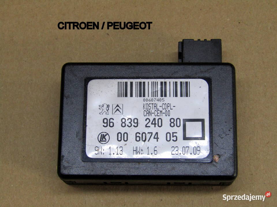CZUJNIK SENSOR DESZCZU CITROENPEUGEOT 9683924080 osobowe łódzkie Mysłaków