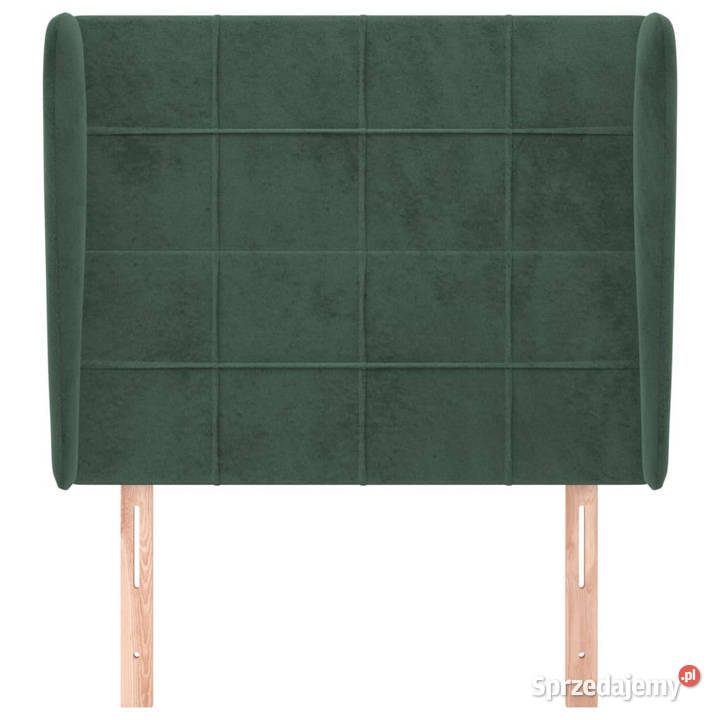 Zagłówek uszak ciemnozielony 83x23x118128 sprzedam