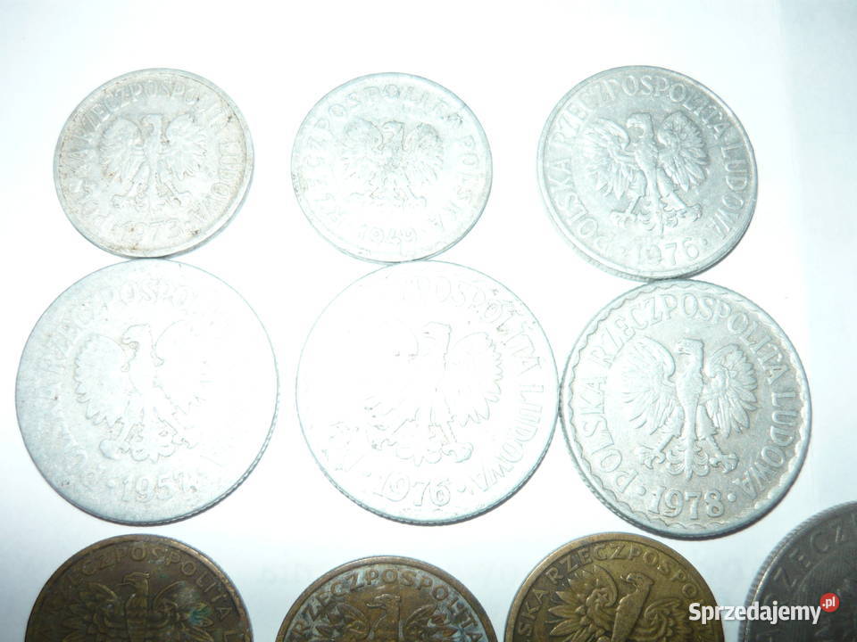 13 bez znaku mennicy PRL Stare monety 20 10 5 1 Krotoszyn sprzedam
