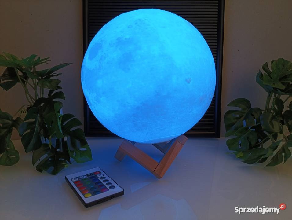 Lampka księżycowa XXL 3D relaxdays Lampy stołowe i nocne Trzcianka