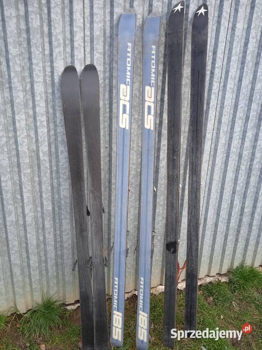 Narty 3 pary Narty Klęczany sprzedam