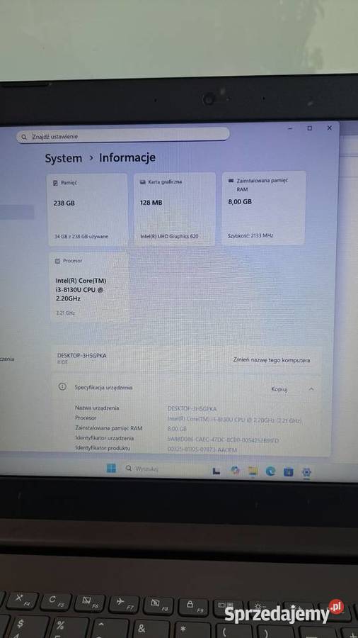 Laptop Lenovo warmińsko-mazurskie