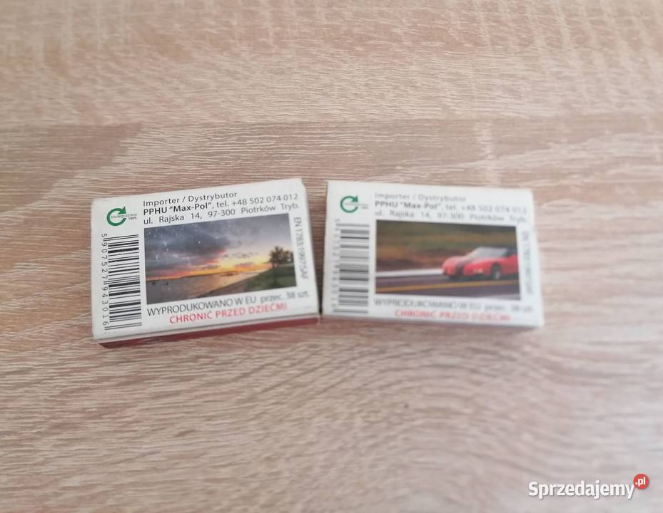 Dwa pudełka z zapałkami do kolekcji Pozostałe Łódź