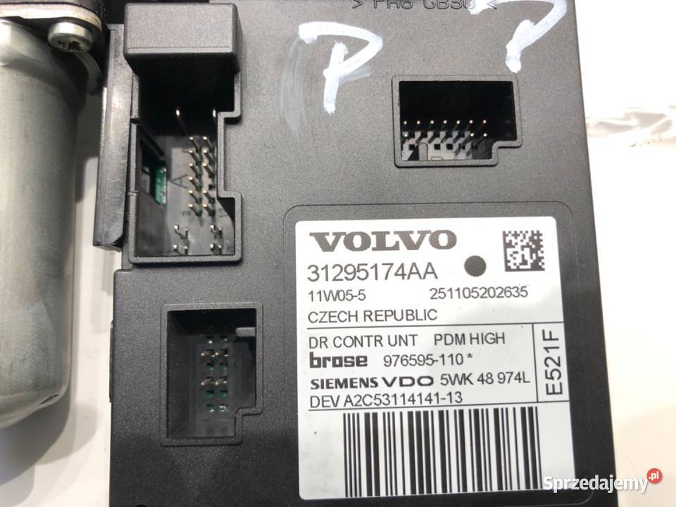 SILNIK PODNOSZENIA SZYBY PRAWY PRZÓD VOLVO C30