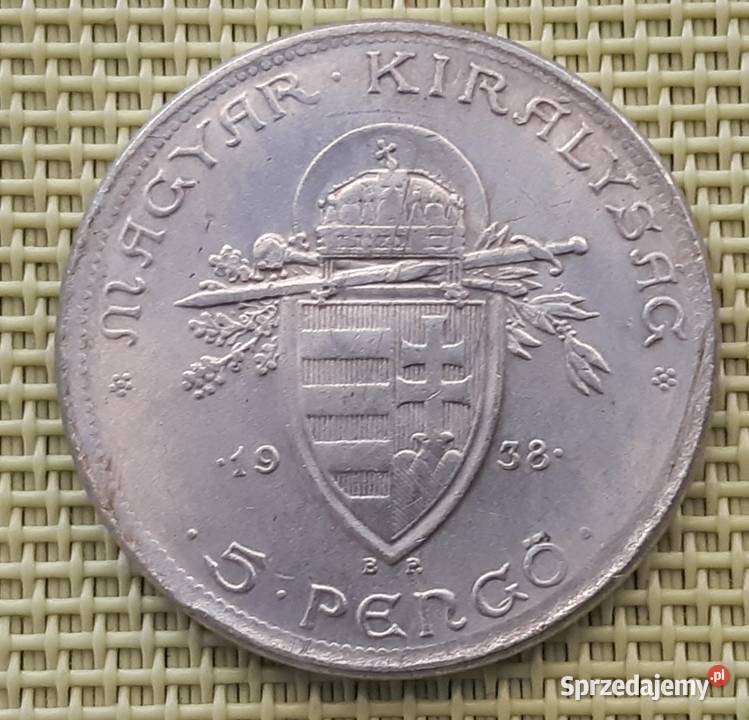 MonetaNumizmatKopia 5 PENGO 1938 Św STEFAN 12 Pruszków