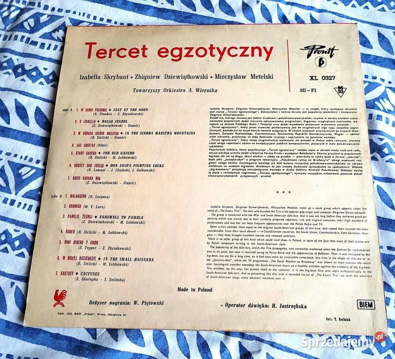 Tercet egzotyczny Izabela Vocal Group 4 płyty w Chełmno