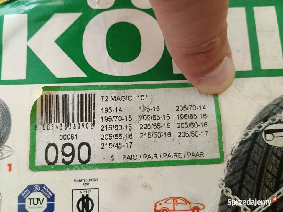 Łańcuchy śniegowe Konig T2 Magic na koła 14 do Łańcuchy śniegowe mazowieckie Warszawa