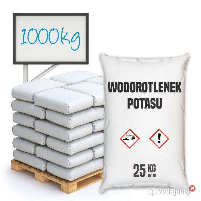 Wodorotlenek Potasu płatki 1000 wysyłka cała