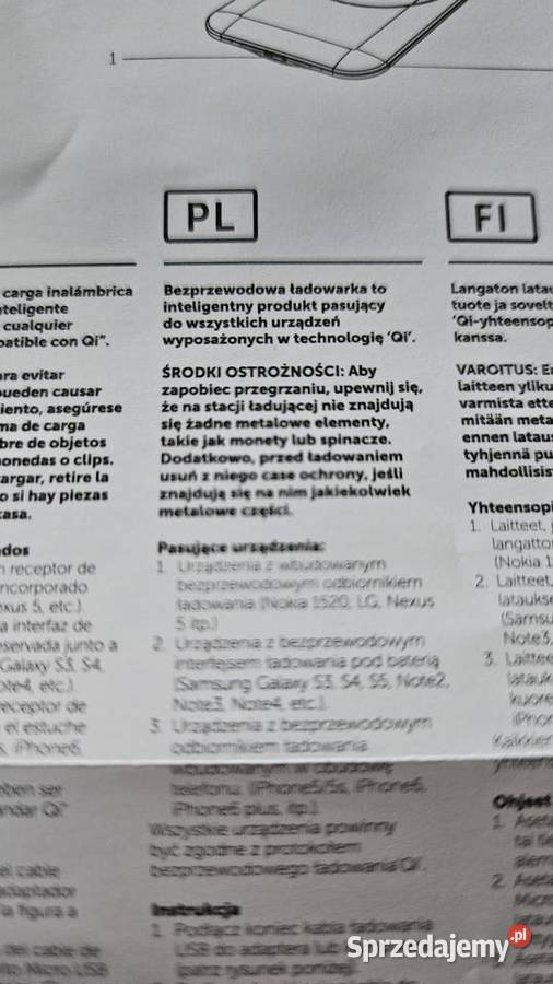 Ładowarka indukcyjna Samsung Iphone 5W nowa zachodniopomorskie Szczecin