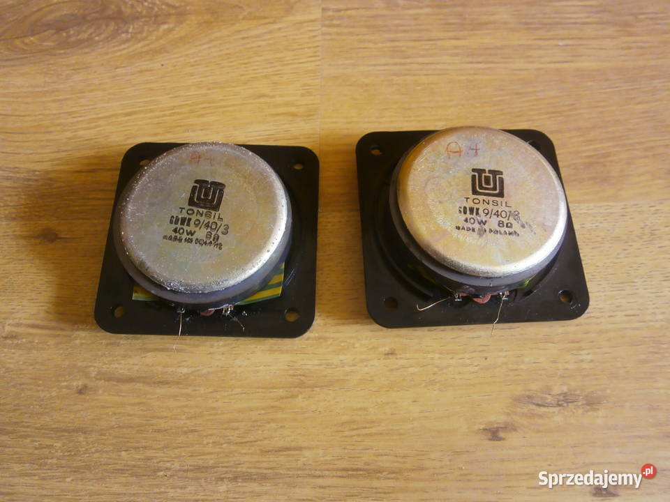 Głośniki TONSIL GDWK 9403 8ohm sprawne 2NOWE Łódź sprzedam