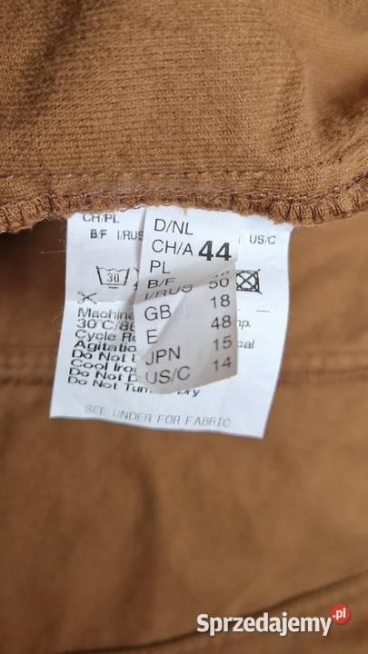 Kurtka żakiet Gary Weber brązowy welur sztruks Rozmiar 44(XXL) Lublin