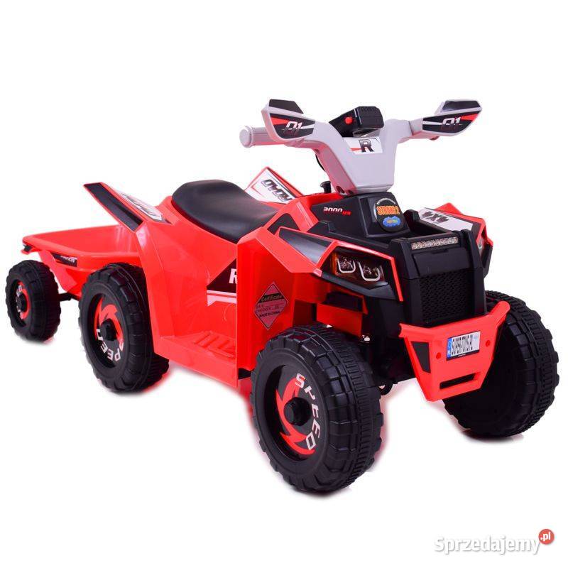QUAD ATV ROAD Z PRZYCZEPĄ I MEGAFONEMXMX630