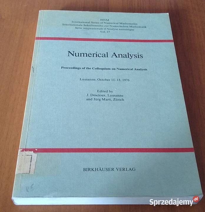 Numerical analysis proceedings of the Colloquium Gdańsk sprzedam